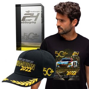 Carrera 24h Set Cubo de Jubileo + Champion 2022 Gorra + Champion 2022 Camiseta
