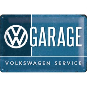 Plaque en Métal VW Garage 20x30cm