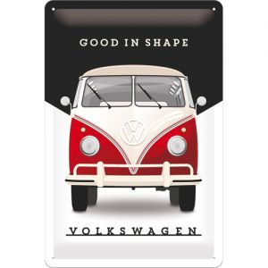 Cartel de hojalata VW - Good In Shape 20x30cm