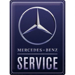Blechschild Mercedes-Benz - Service blau 30x40cm