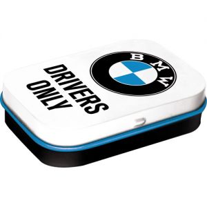 Pillendose BMW - Drivers Only weiß