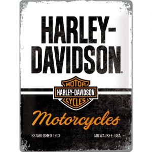 Metal-Plate Sign Harley-Davidson - Motorcycles 30x40cm