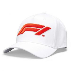Formel 1 Cap Logo weiß
