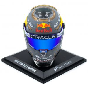 Sergio Pérez Miniaturhelm Formel 1 Brasilien GP 2022 1:4
