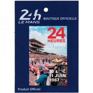 24h de course au Mans Poster magnétique 1967