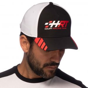 HRT Gorra Racing negro/blanco