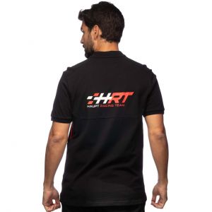 HRT Poloshirt Racing schwarz