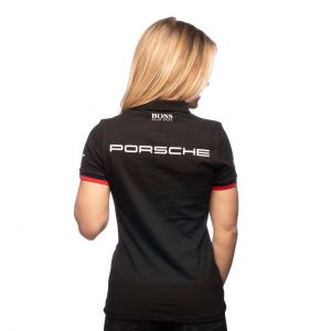Porsche Motorsport Team Poloshirt Damen schwarz