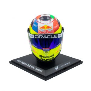 Sergio Pérez Miniaturhelm Formel 1 2023 1:4