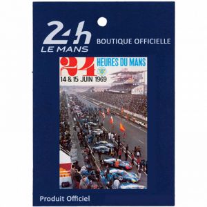 24h de course au Mans Poster magnétique 1969
