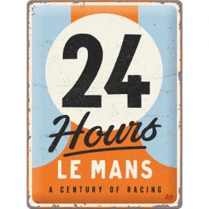 Metal-Plate Sign 24h Le Mans - A Century of Racing 30x40cm