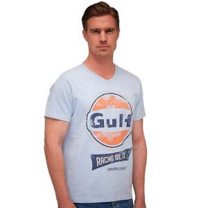Gulf Camiseta V-Neck Oil azul gulf