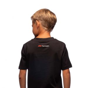 Formel 1 Kinder T-Shirt Logo schwarz