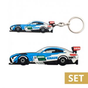 Set: WINWARD Racing Schlüsselanhänger Mercedes AMG GT3 & Kühlschrankmagnet