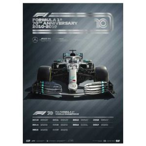 Poster Formula 1 Decades - 2010s  Mercedes-AMG Petronas F1 Team - Collector's Edition