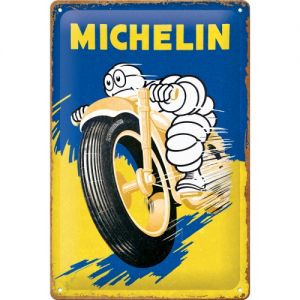 Blechschild Michelin - Motorcycle Bibendum 20x30cm