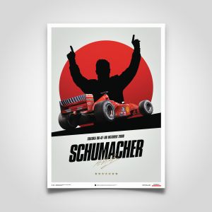 Ferrari F1-2000 - Michael Schumacher - Japan - Suzuka GP - Poster