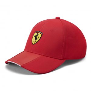 Scuderia Ferrari Cap Scudetto Carbon Strip rouge
