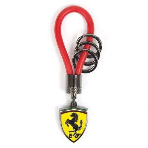 Scuderia Ferrari Rubber Strap Keychain red