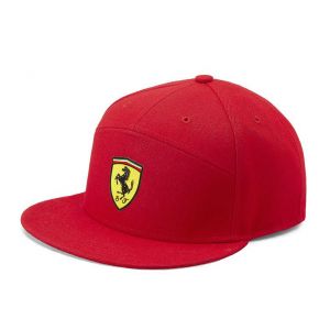 Scuderia Ferrari Cappello Flat Brim rosso