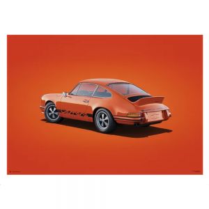 Poster Porsche 911 RS - Orange - Colors of Speed