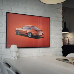 Cartel Porsche 911 RS - Tangerine - Colors of Speed