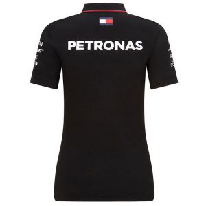 Mercedes-AMG Petronas Team Damen Sponsor Poloshirt schwarz