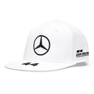Mercedes-AMG Petronas Fahrer Cap Hamilton weiß Flat Brim
